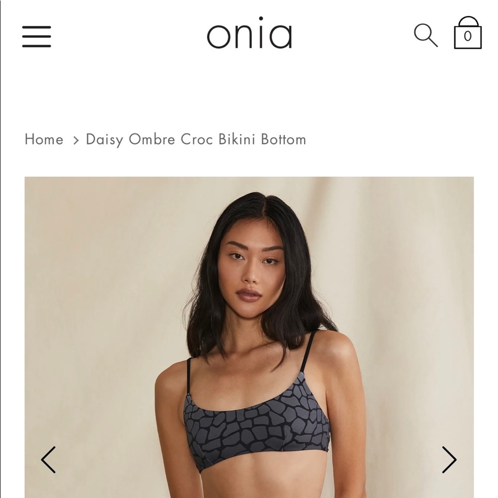 Onia Sarita Ombré Croc Bikini Top